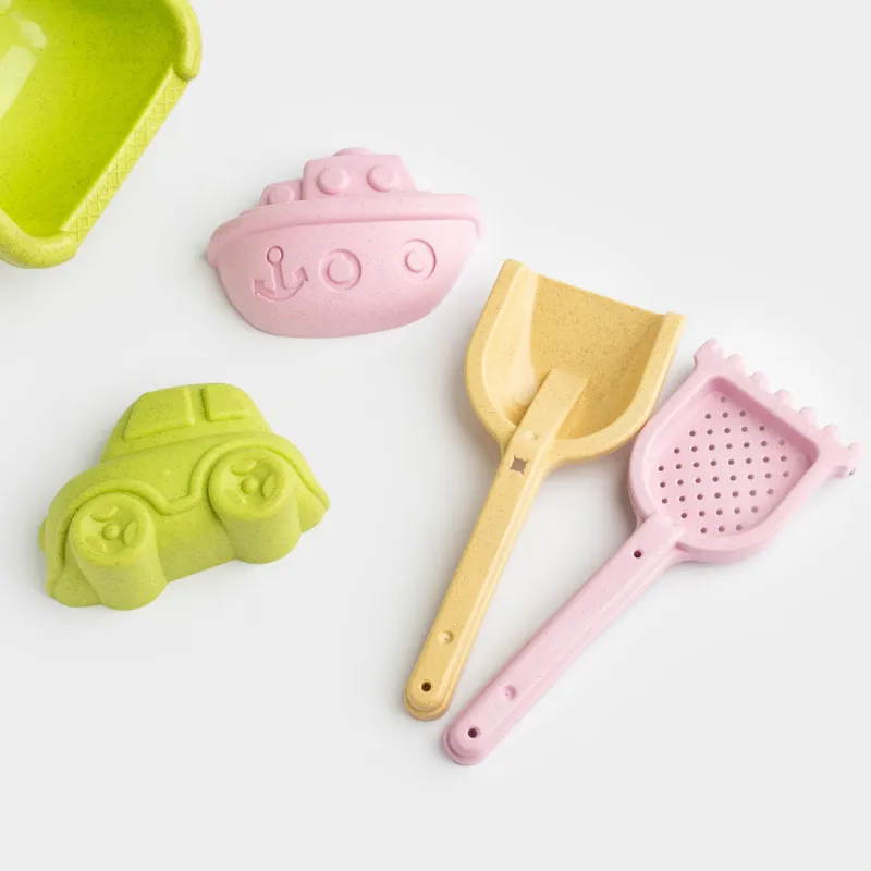 Набор игровой для песка, 5 пр, с игрушкой, пластик, цветной, Грузовик, Sunny, image-3