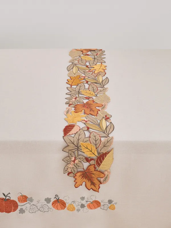 Дорожка настольная, 20х160 см, полиэстер, песочная, Осенние листья, Autumn leaf, image-6