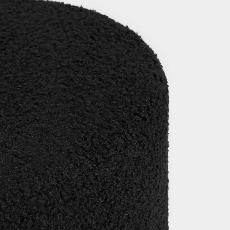 Пуфик, 37х43 см, букле, черный, Boucle, image-2