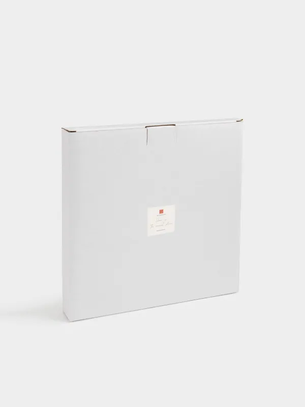 Блюдо, 28 см, керамика D, молочно-золотистое, Home is the warmest place, Snow sparks, image-5