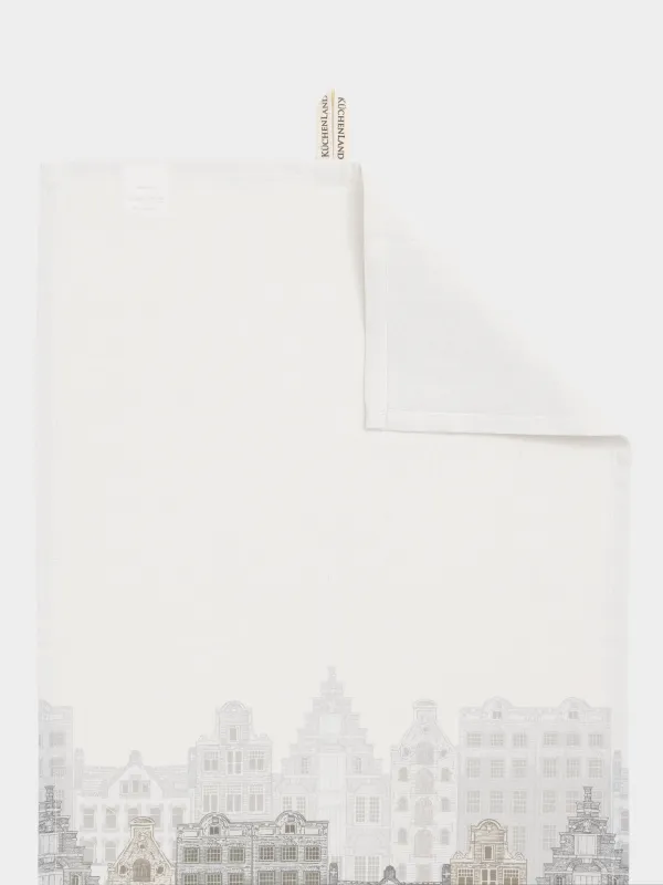 Полотенце кухонное, 40х60 см, хлопок, молочное, Дома, House built, image-1