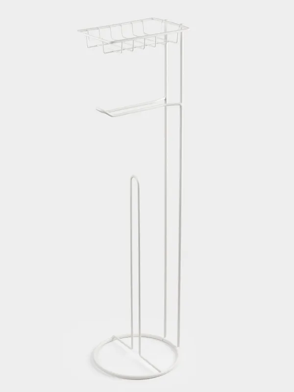 Держатель для туалетной бумаги, 64 см, напольный, металл, молочный, Method, image-0
