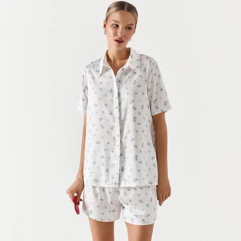 Рубашка, бело-голубая, Tesia