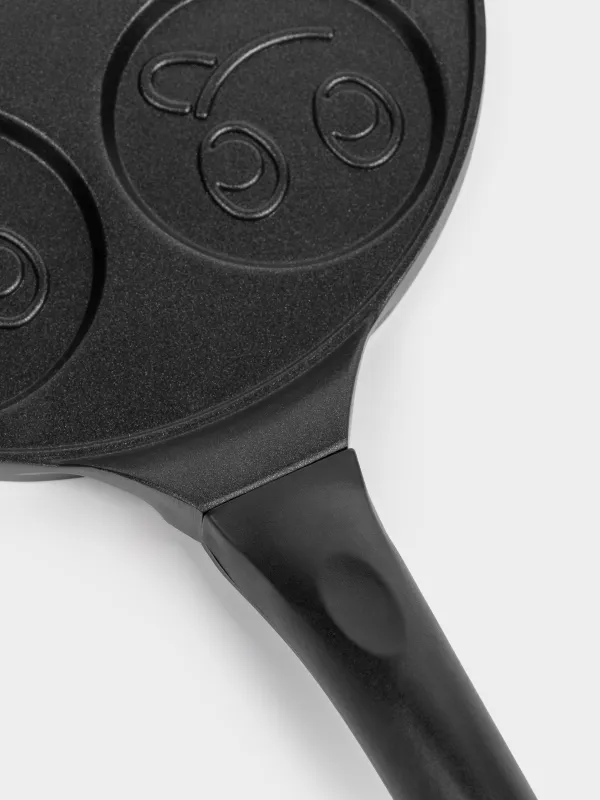 Сковорода для яиц и оладий, 22 см, 4 отд, с покрытием, алюминий, Смайл, Action, image-4