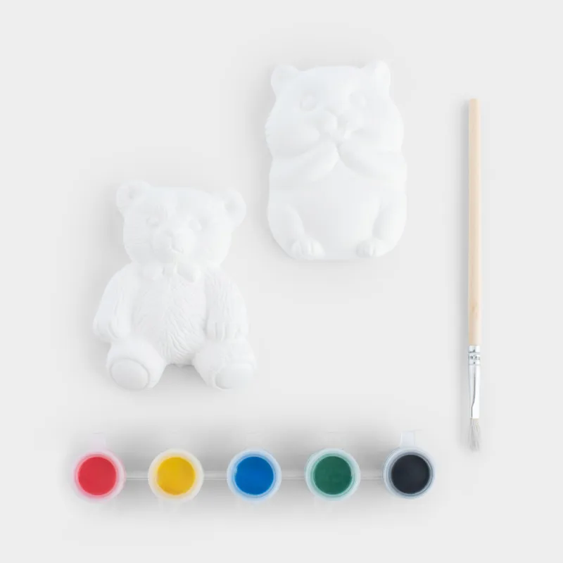 Набор для творчества, 2 пр, гипс, роспись, Мишка и хомяк, Creative