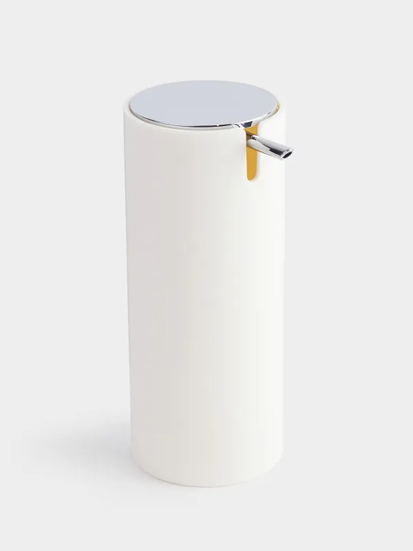 Диспенсер для жидкого мыла, 330 мл, пластик, молочный, Eleos, image-1