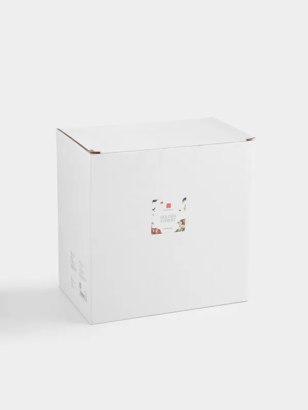 Конфетница, 21х12 см, полирезин, золотистая, Ежик на тыкве, Golden forest, image-5