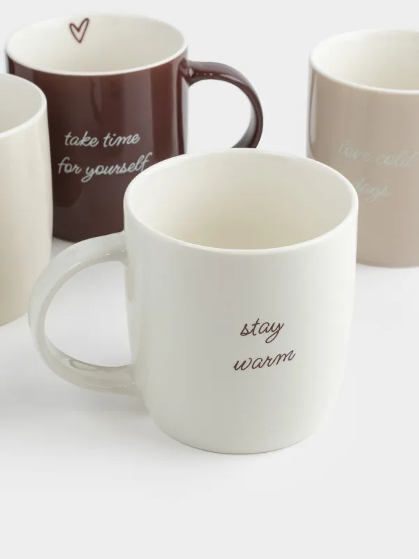 Кружка, 360 мл, 4 шт, фарфор N, Зимний микс, Magic moments, image-2