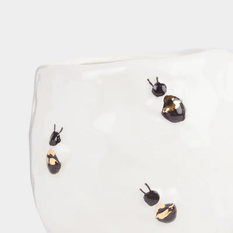 Кружка, 400 мл, керамика, молочная, Пчелы, Honey, image-5