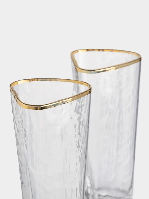 Бокал для шампанского, 2 шт, с золотистым кантом, Triangle Gold, image-4