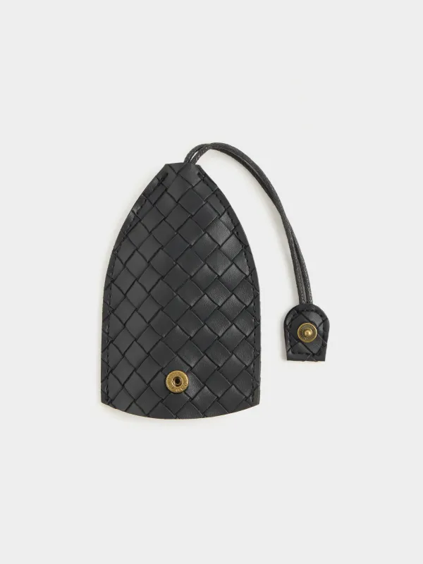 Брелок, 12 см, полиуретан/полиэстер, черный, Плетение, Keychain, image-1