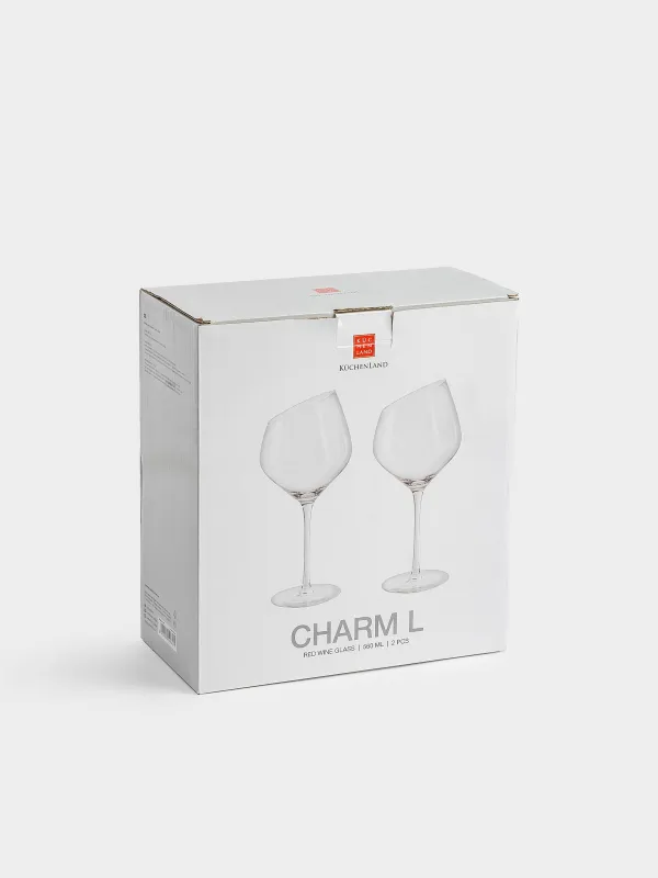Бокал для красного вина, 560 мл, 2 шт, кристальное стекло, Charm L, image-7