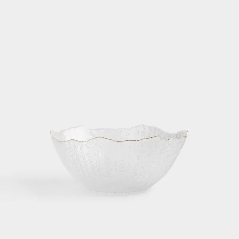 Блюдо глубокое, 25х10 см, с золотистым кантом, Berg