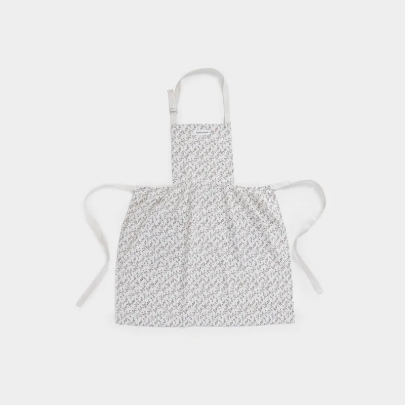 Фартук-платье, 75х85 см, хлопок, молочный, Винтажные цветы, La flore