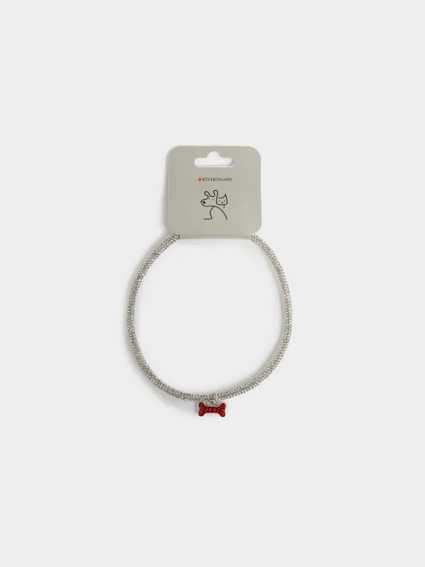 Ошейник для животных, 40 см, Кость, Crystal pet, image-3