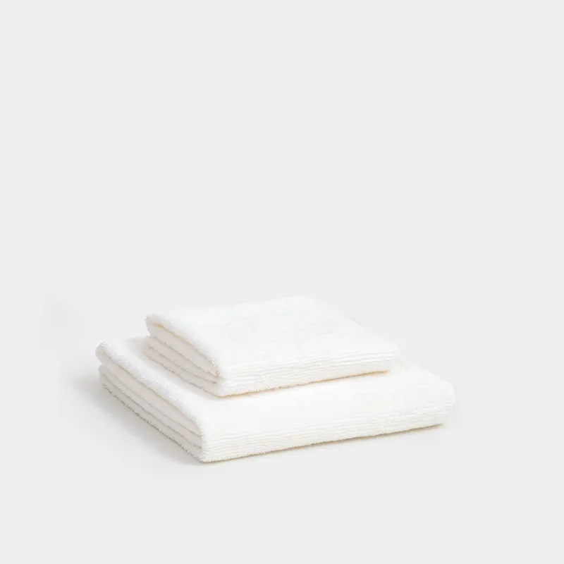 Комплект полотенец, 50x90/70x140 см, 2 шт, хлопок, белый, Terry cotton