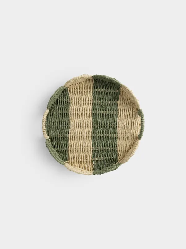 Поднос, 32 см, плетеный, Волнистые края, Braided, image-2