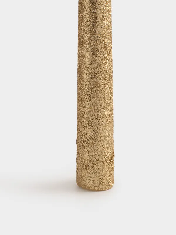 Свеча, 25 см, тонкая, с блестками, Sparkly candle, image-2