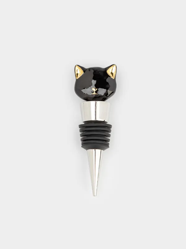 Пробка для винной бутылки, 9 см, Кот, Cat night, image-0