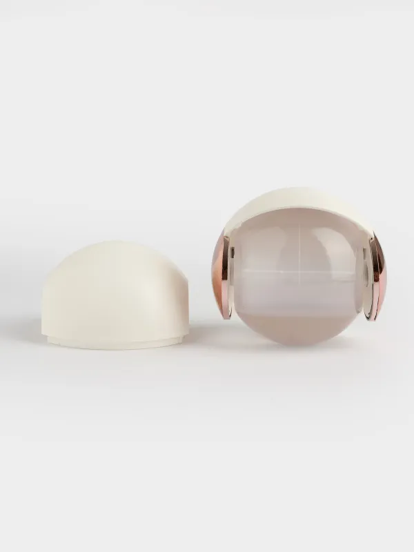 Ролик для чистки ткани, 7 см, портативный/многоразовый, пластик, с чехлом, белый, Шар, Roller, image-1