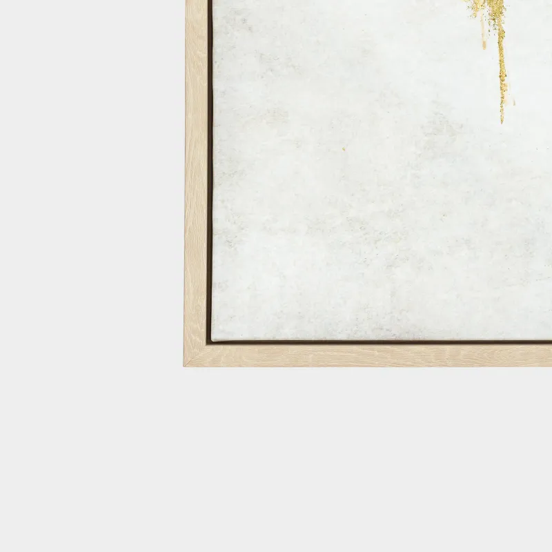 Картина в раме, 120x80 см, холст, золотисто-бежевая, Золотистые штрихи, Abstract, image-3