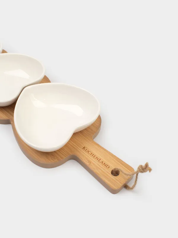 Набор для закусок, на подставке, Сердца, Heart, image-3