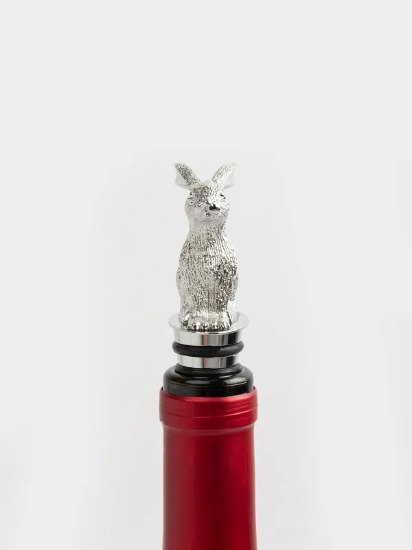 Пробка для винной бутылки, 11 см, металл, Кролик, Rabbit, image-3