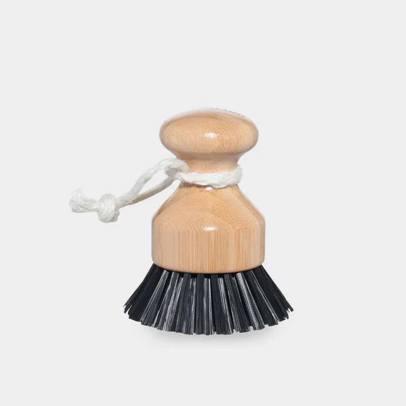 Щетка для мытья посуды, 7 см, бамбук/пластик, черная, Black clean