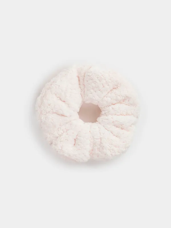 Резинка для волос, 13 см, флис, молочная, Ratine, image-0