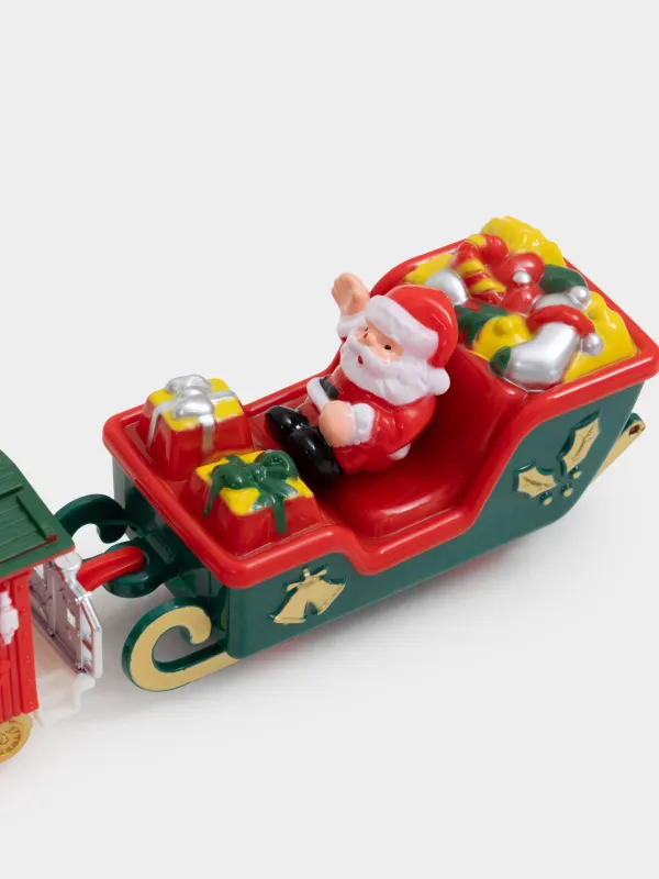 Железная дорога игрушечная, M, музыкальная, с подсветкой, подвесная, Поезд, Game rail, image-6