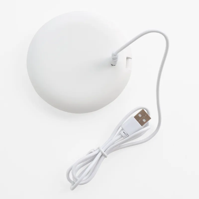 Зеркало карманное, 10 см, двустороннее, с подсветкой, пластик, белое, Vesta, image-3