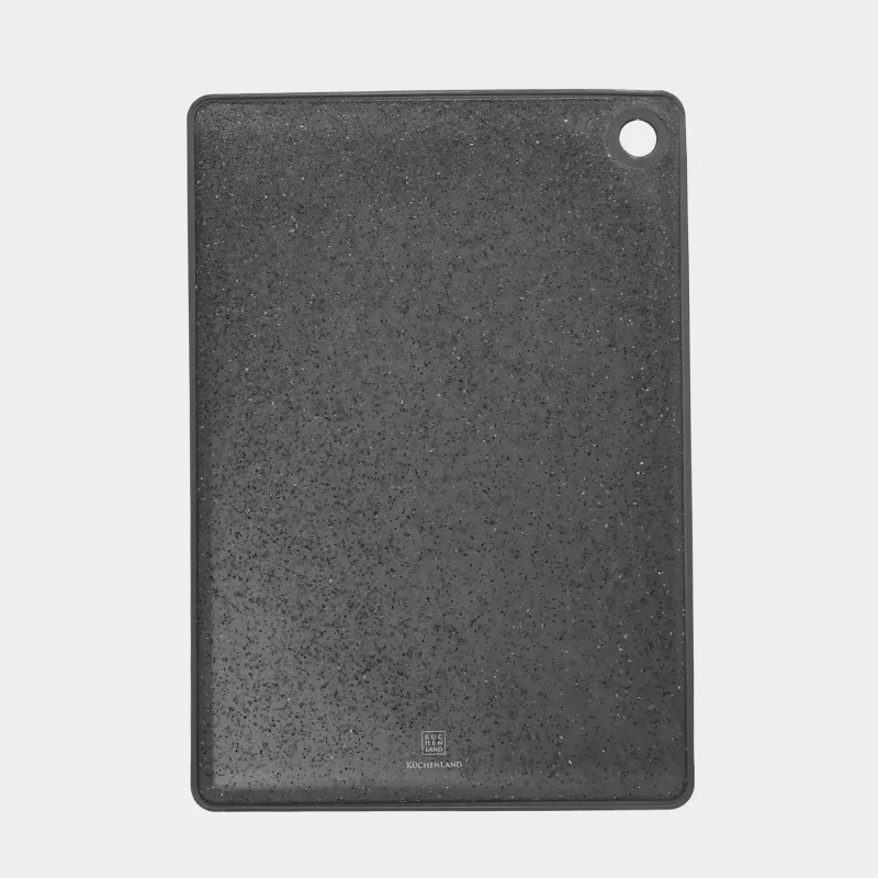 Доска разделочная, 33х23 см, пластик/резина, черный мрамор, Speck
