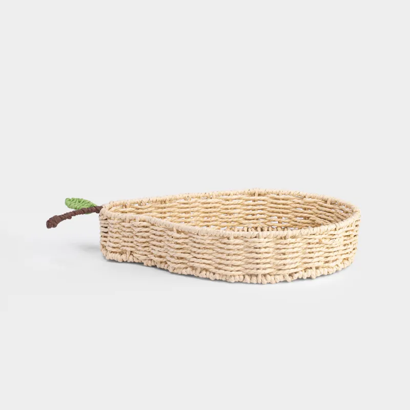 Корзина для хранения, 41х20 см, плетеная, целлюлоза, Груша, Braided