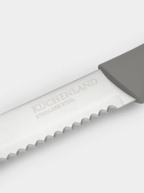 Набор ножей, 5 предметов, в подставке, Grey steel, image-3