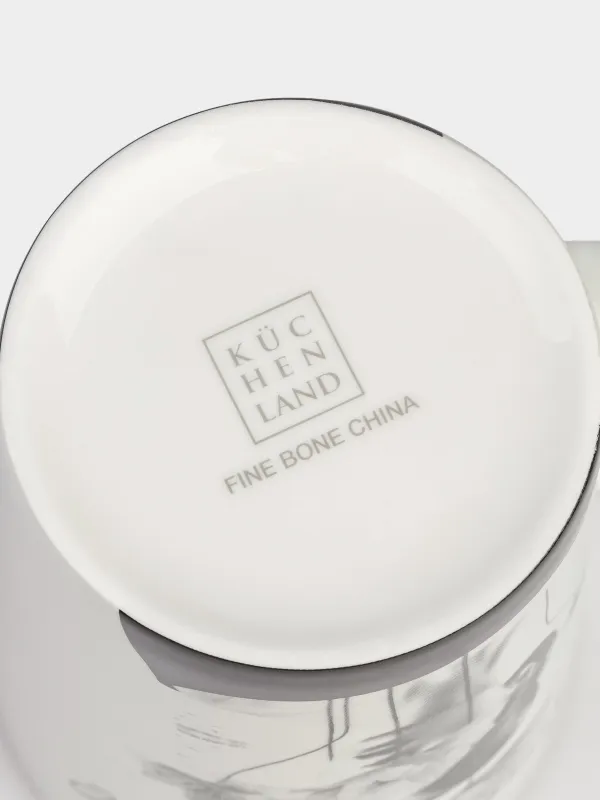 Кружка, 450 мл, Девушка с цветами, Girls garden, image-3