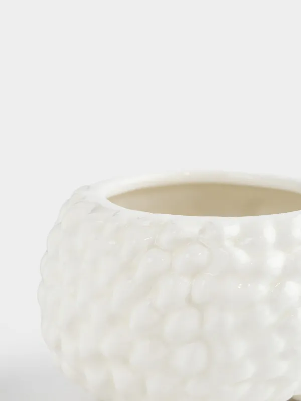 Пиала, 11х6 см, керамика, молочно-золотистая, Еж, Golden glow, image-3