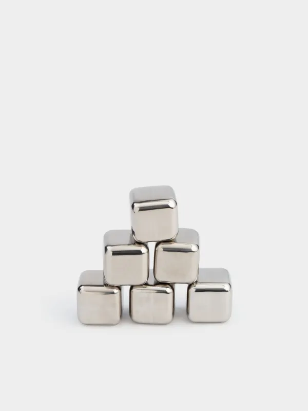 Набор кубиков для охлаждения напитков, 8 пр, с щипцами, сталь, BAR, image-3