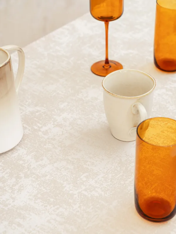 Скатерть, 170х250 см, полиэстер, бежевая, Jacquard, image-4