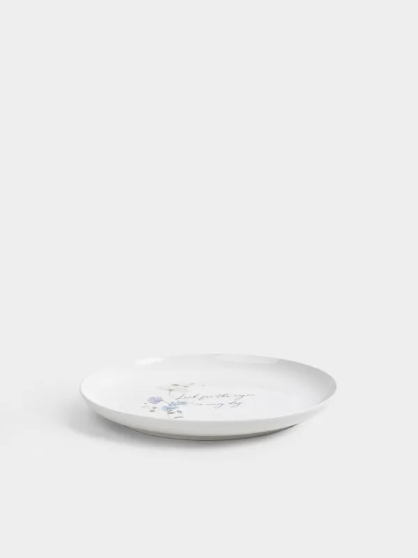 Тарелка обеденная, 27 см, фарфор N, белая, Полевые цветы, Cowslip, image-2