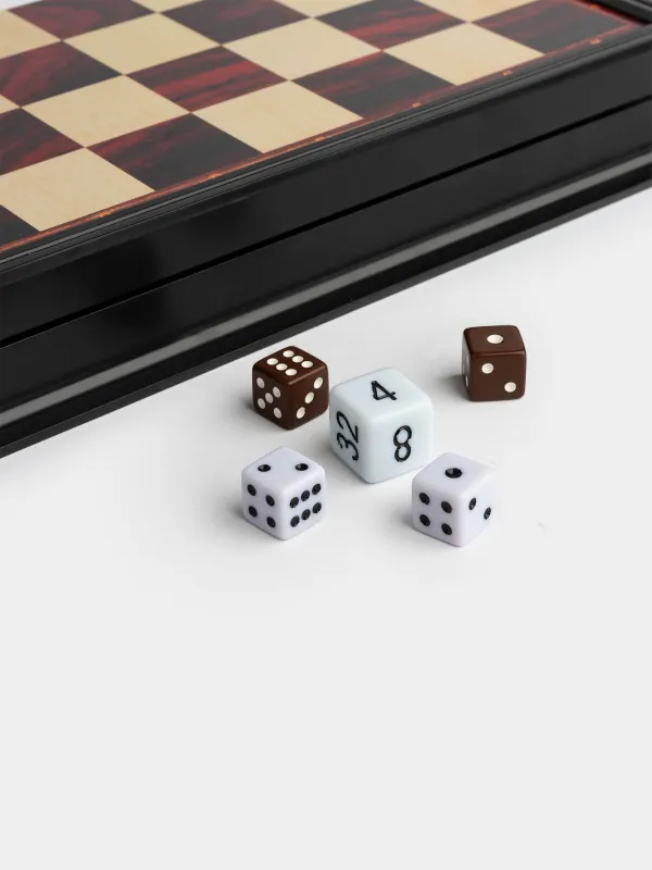 Игра настольная, 25х25 см, шашки/нарды, дорожные, пластик, Hobby light, image-3