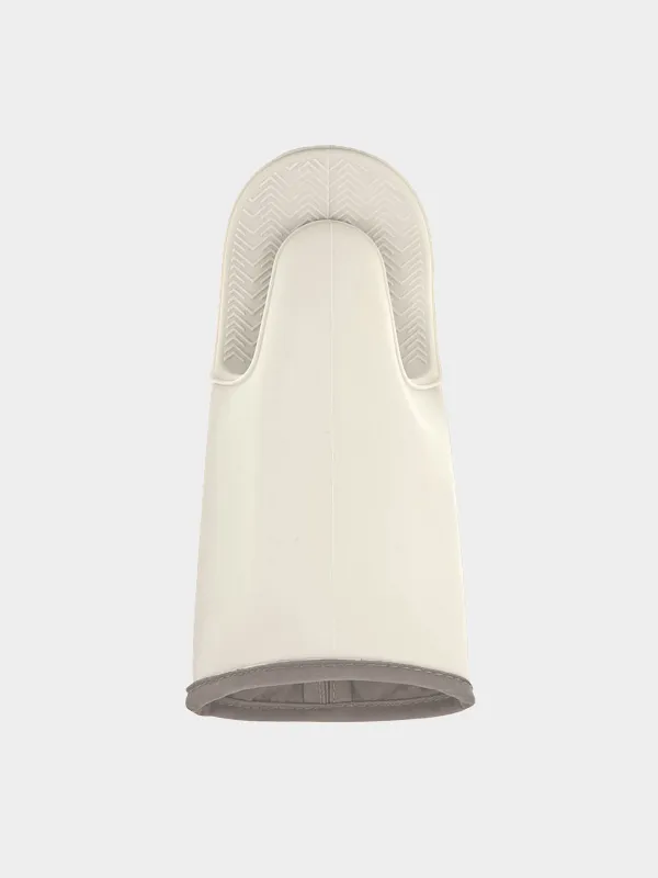 Прихватка-варежка, 11х27 см, силикон/текстиль, молочная, Bakery, image-0