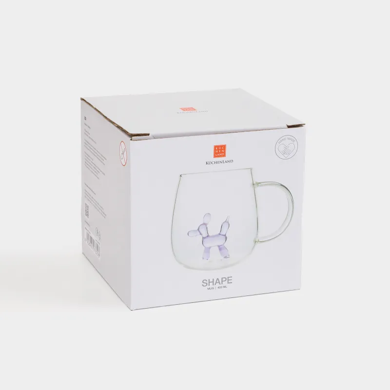 Кружка, 400 мл, стекло Б, Собака, Shape, image-3