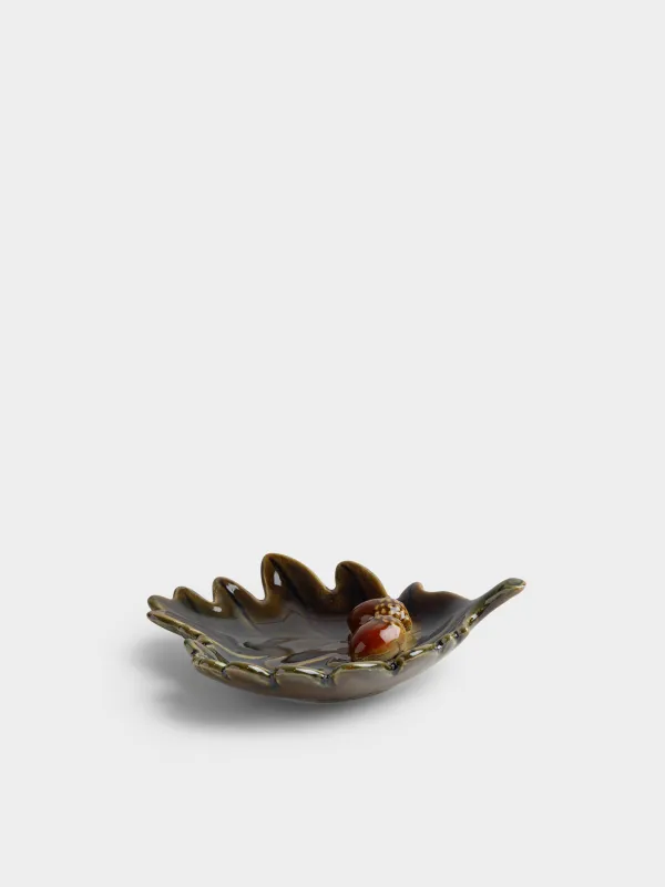 Блюдо, 19х16х5 см, Желуди на листьях, Autumn acorn, image-2