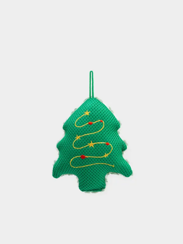 Губка для мытья посуды, двусторонняя, Елка, Clean, image-0