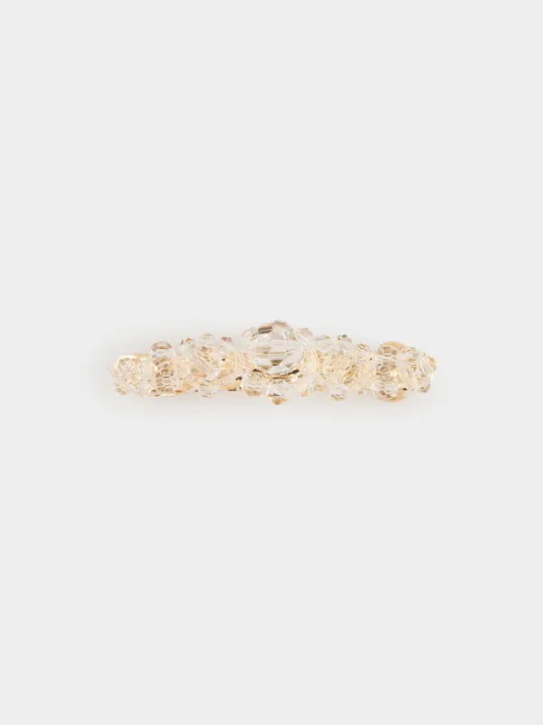 Заколка для волос, металл/стекло, Jewelry crystal, image-0