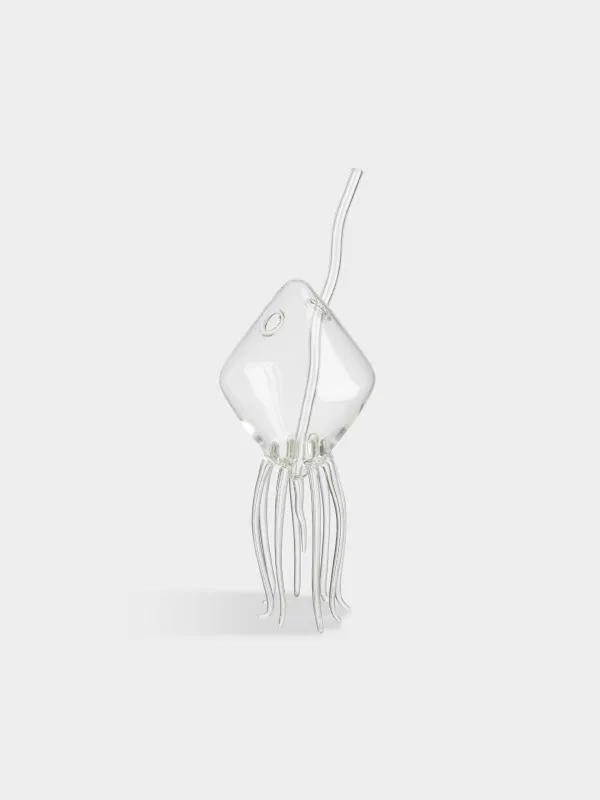 Бокал, с трубочкой, Кальмар, Deep sea decor, image-1