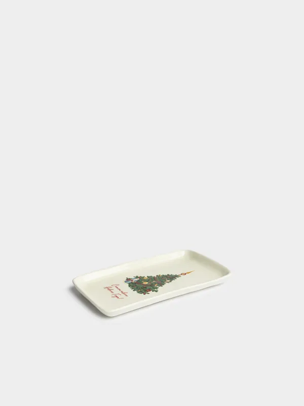 Блюдо, 24х14 см, Ель с пожеланием, Cultural code, image-0