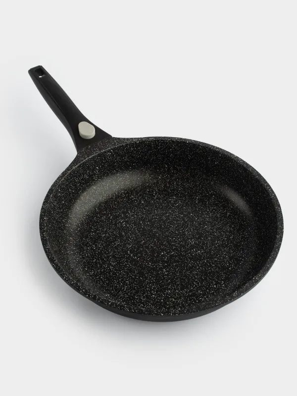 Сковорода, 28 см, съемная ручка, с покрытием, алюминий, Solution 2, image-1