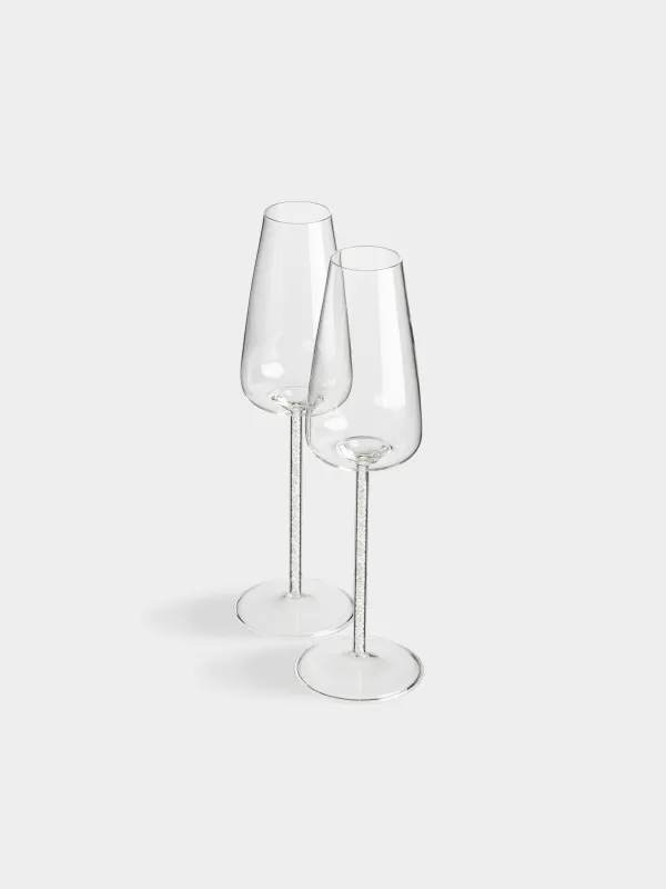 Бокал для шампанского, 2 шт, со стразами, Sorento crystal, image-2