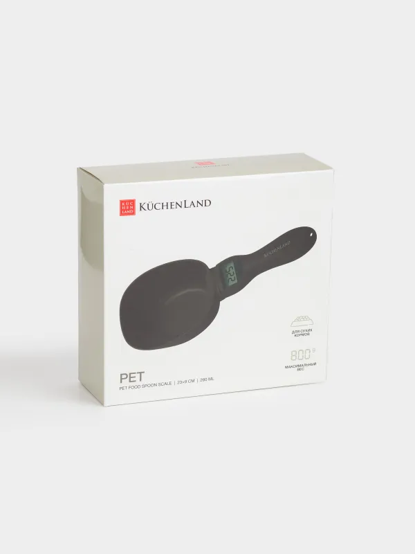 Весы-ложка для корма домашних животных, 23х9 см, электронные, пластик, черные, Pet, image-7